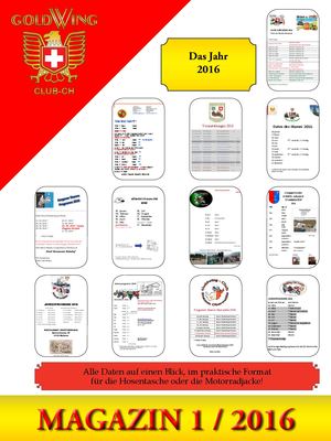 2016 01 Magazin Vom Goldwing Club Schweiz