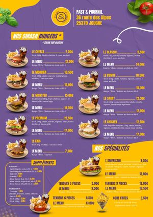 Nouvelle carte snacking Fast & Fournil 2024