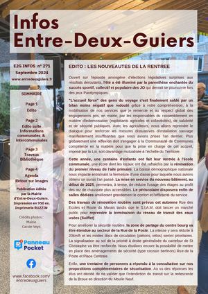 E2G Infos N°271 Septembre 2024