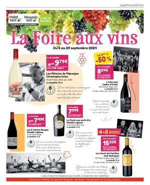 FOIRE AUX VINS 2024 - LA TABLE DES PRODUCTEURS EURALIS POINT VERT
