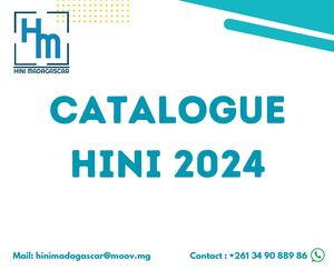 CATALOGUE HINI MADAGASCAR - Septembre 2024
