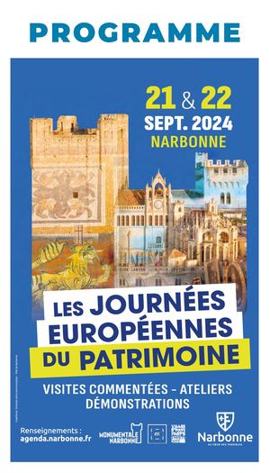 Programme 2024 des journées européennes du patrimoine à Narbonne