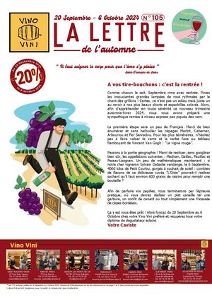 Lettre Foire Aux Vins