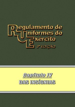 RUE - Capitulo IV - DAS INSÍGNIAS