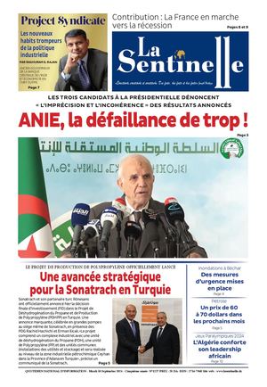 La Sentinelle Du 10 Septembre 2024