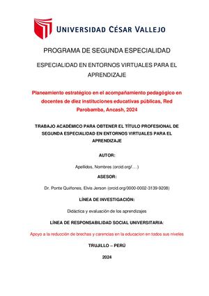 Modelo De Trabajo Academico R081