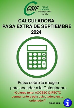 CALCULADORA PAGA EXTRA DE SEPTIEMBRE 2024 PTGAS LABORAL