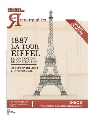 Livret exposition 1887. La tour Eiffel. La convention de construction