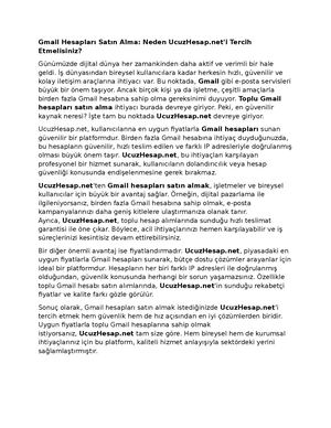 Gmail Satın Al