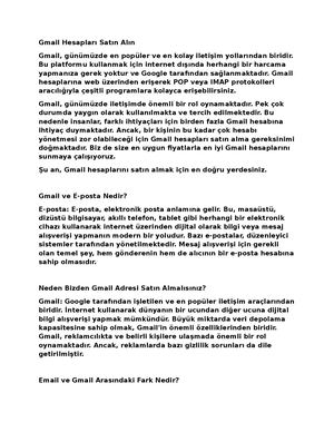 Mail Hesabı Satın Al