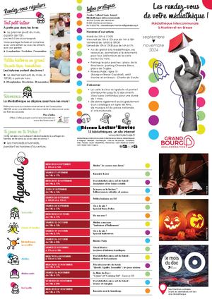 Plaquette Médiathèque de Montrevel-en-Bresse