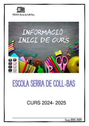 Dossier Inici De Curs 24 25