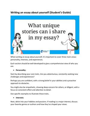 Writing An Essay About Yourself