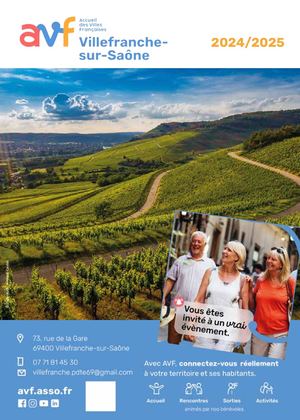 Guide Pratique AVF Bienvenue à Villefranche sur Saône 2025