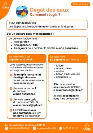 FICHE PRATIQUE - DEGAT DES EAUX
