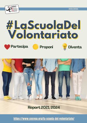 Report La Scuola Del Volontariato 21/24