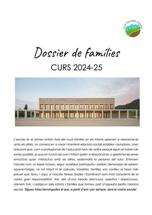 Dossier De Famílies