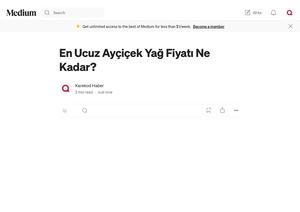 En Ucuz Yağ Fiyati Ne Kadar