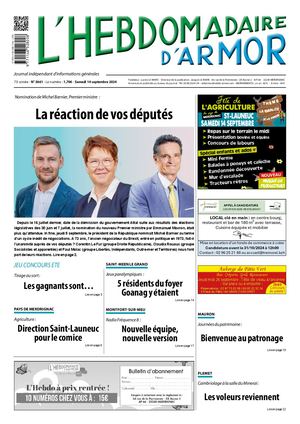 L'Hebdomadaire d'Armor n°3661 du samedi 14 septembre 2024