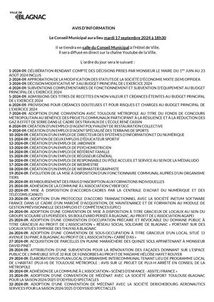 Avis D'information CM 17 09 2024