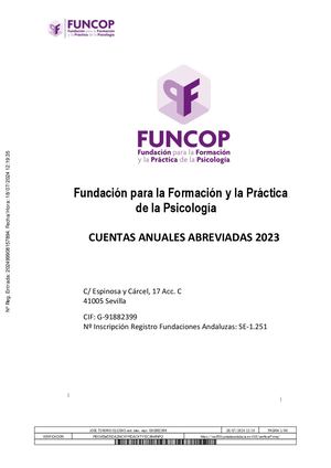 Memoria Funcop 2023