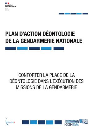 Plan D'action Déontologie Imprimable