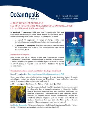 Cp pré-évenements Nuit Des Chercheur·e·s 2024