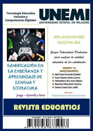 Revista Tecnología Educativa