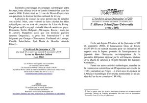 AMFAR A15 269 L' Alliance Scientifique Universelle (vers 1909)