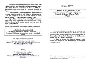 AMFAR A15 267 Le buste de Jeune Fille de Joffre (1952)