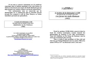 AMFAR A15 259 Une facture du studio Rimbault (1952)