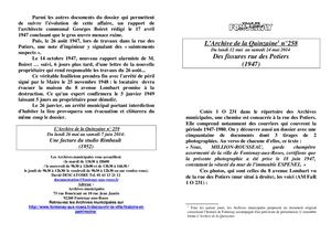 AMFAR A15 258 Des fissures rue des Potiers (1947)