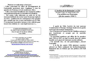 AMFAR A15 254 Pétition au Panorama (années 1950)