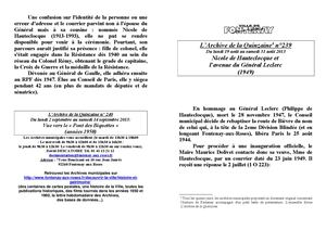 AMFAR A15 239 Nicole de Hauteclocque et L'avenue du Général-Leclerc (1949)