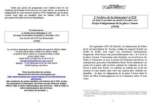 AMFAR A15 220 L'alignement de la place Carnot (1944)