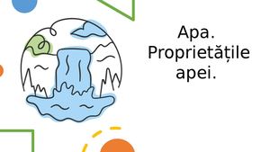 Cl 3 Apa Proprietatile Apei