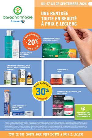 Catalogue Parapharmacie E.Leclerc Saint-Médard