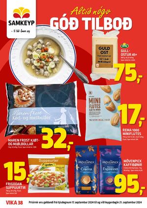 Samkeyp tilboðsblað vika 38 2024