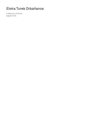 Elvira Turek Portfolio 2024