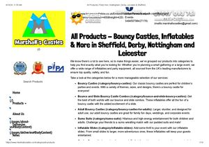 Marshalls Castles Bouncy Castle And Inflatable Hire Nottingham, Derby, Leicester & Sheffield