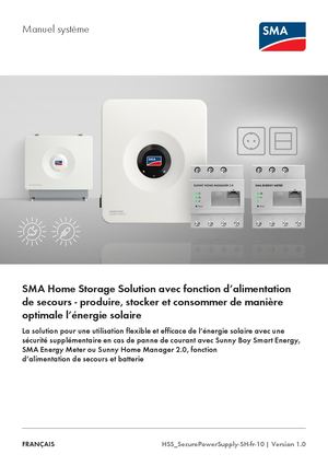 Manuel D'installation Sunny Boy Smart Energy