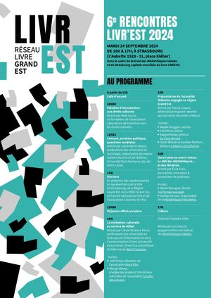 Pré Programme Rencontres Livr'est Strasbourg 2024 V3 2