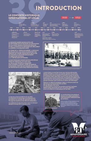 Exposition itinérante "« Vivre la guerre au pays de Lorient (1939-1949)"