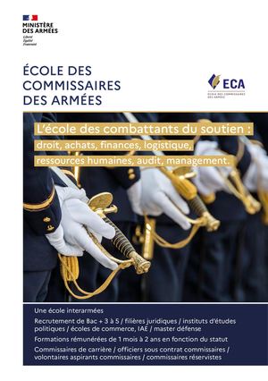 Brochure de l'Ecole des commissaires des armées