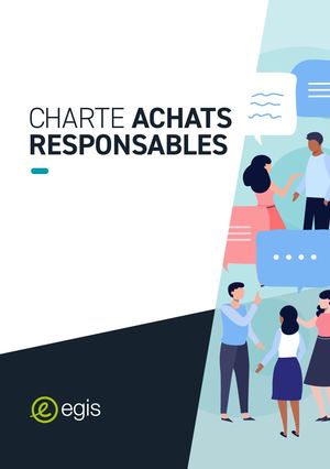 Charte Achats Responsables - Egis - Français - 2022