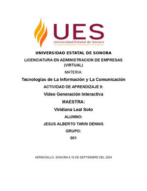 Video Generacion Interactiva