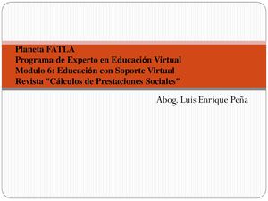 Cálculo De Prestaciones Sociales