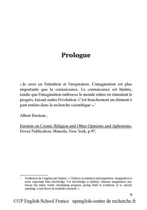 Prologue, ©Up English School France