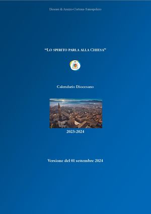 Calendario Pastorale 2023-24