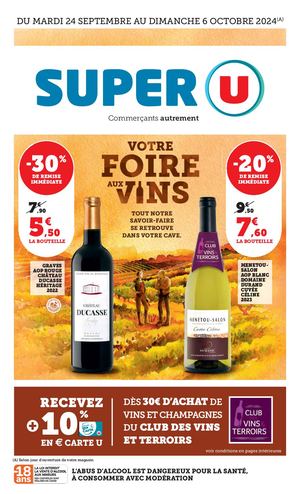 Foire Aux Vins Super U Mirambeau